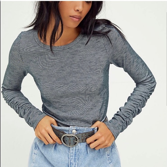Free People NWT Washed Rib Layering Top - Picture 4 of 6